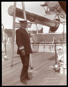 Rear Admiral Robley Dunglison Evans on the Deck of the U.S.S. Maine, 1906